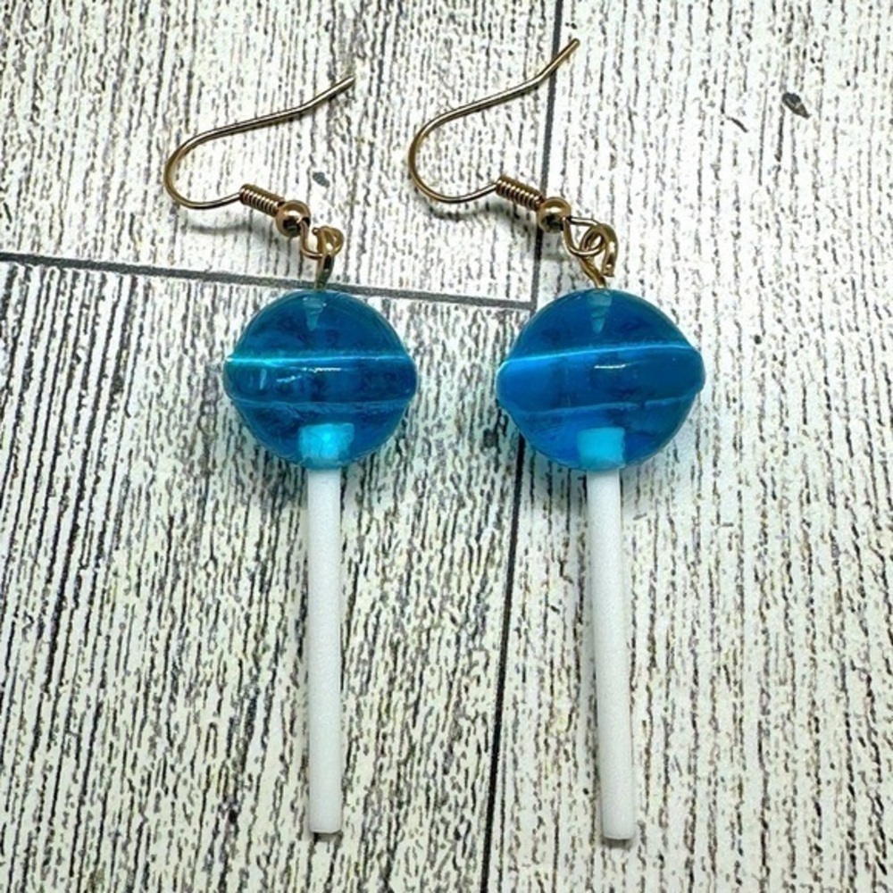 Lollipop Earrings, Blue​